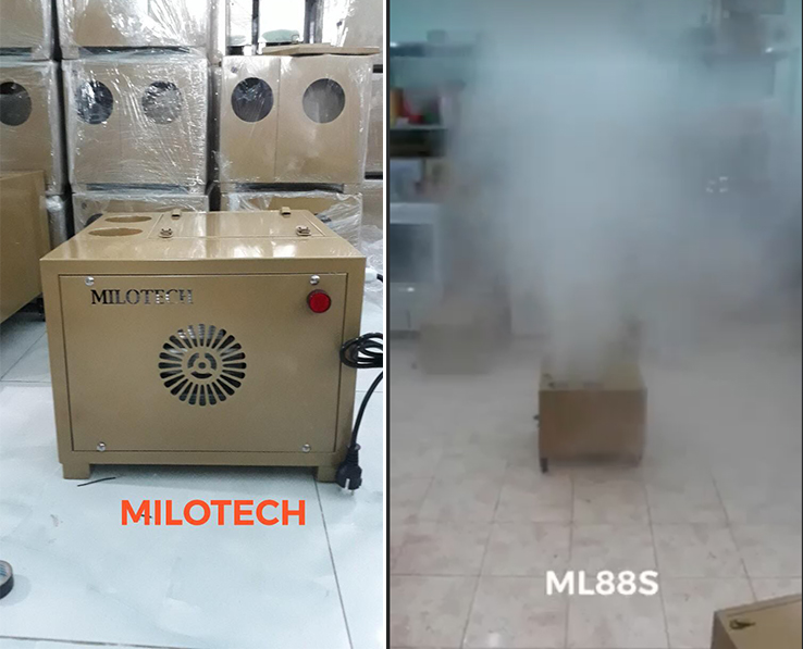 Máy phun sương nhà xưởng Milotech